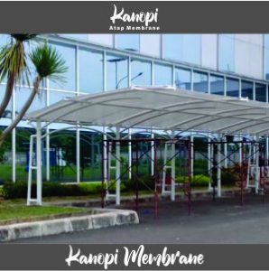 Konstruksi Canopy Atap Membrane Denpasar